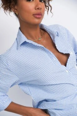 Harper Button Down - Blue Seersucker 18 Harper Button Down - Blue Seersucker -VitaMode Store DSC 9224