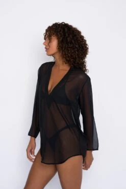 Lily Tunic Chiffon - Black -VitaMode Store SKATIE Blackrestock 42