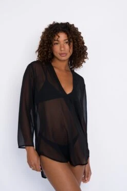 Lily Tunic Chiffon - Black -VitaMode Store SKATIE Blackrestock 44