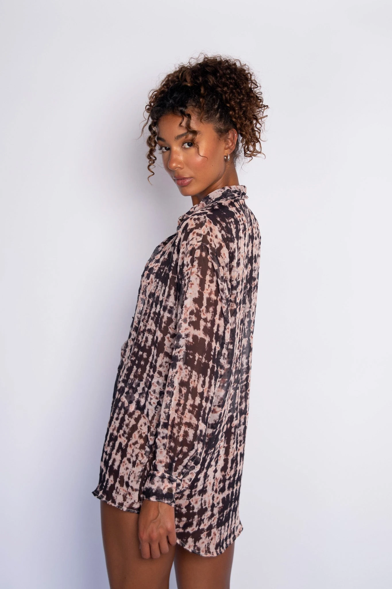 Phoenix Button Down Chiffon - Dawn 6 Phoenix Button Down Chiffon - Dawn - Image 6