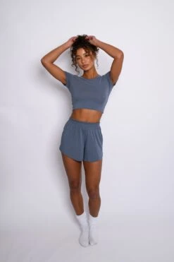 Baby Tee Jersey - Denim -VitaMode Store SKATIE Denim 45