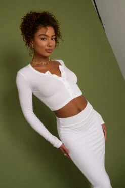 Serena Skirt - White -VitaMode Store SKATIE White 147 Edit