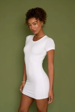 Baby Tee Dress - White -VitaMode Store SKATIE White 16