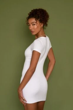 Baby Tee Dress - White -VitaMode Store SKATIE White 17