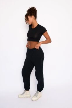 Baby Tee Jersey - Black -VitaMode Store SKATIE black 102