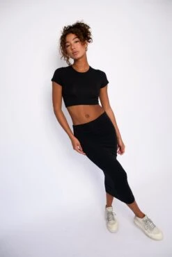 Baby Tee Jersey - Black -VitaMode Store SKATIE black 118