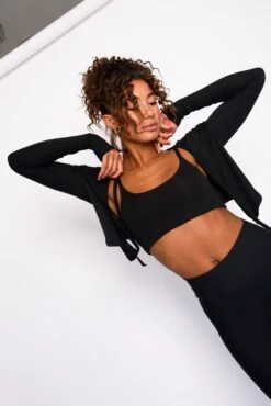 Margot Wrap Top - Black -VitaMode Store SKATIE black 34