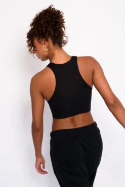 Monica Crop Jersey - Black -VitaMode Store SKATIE black 94