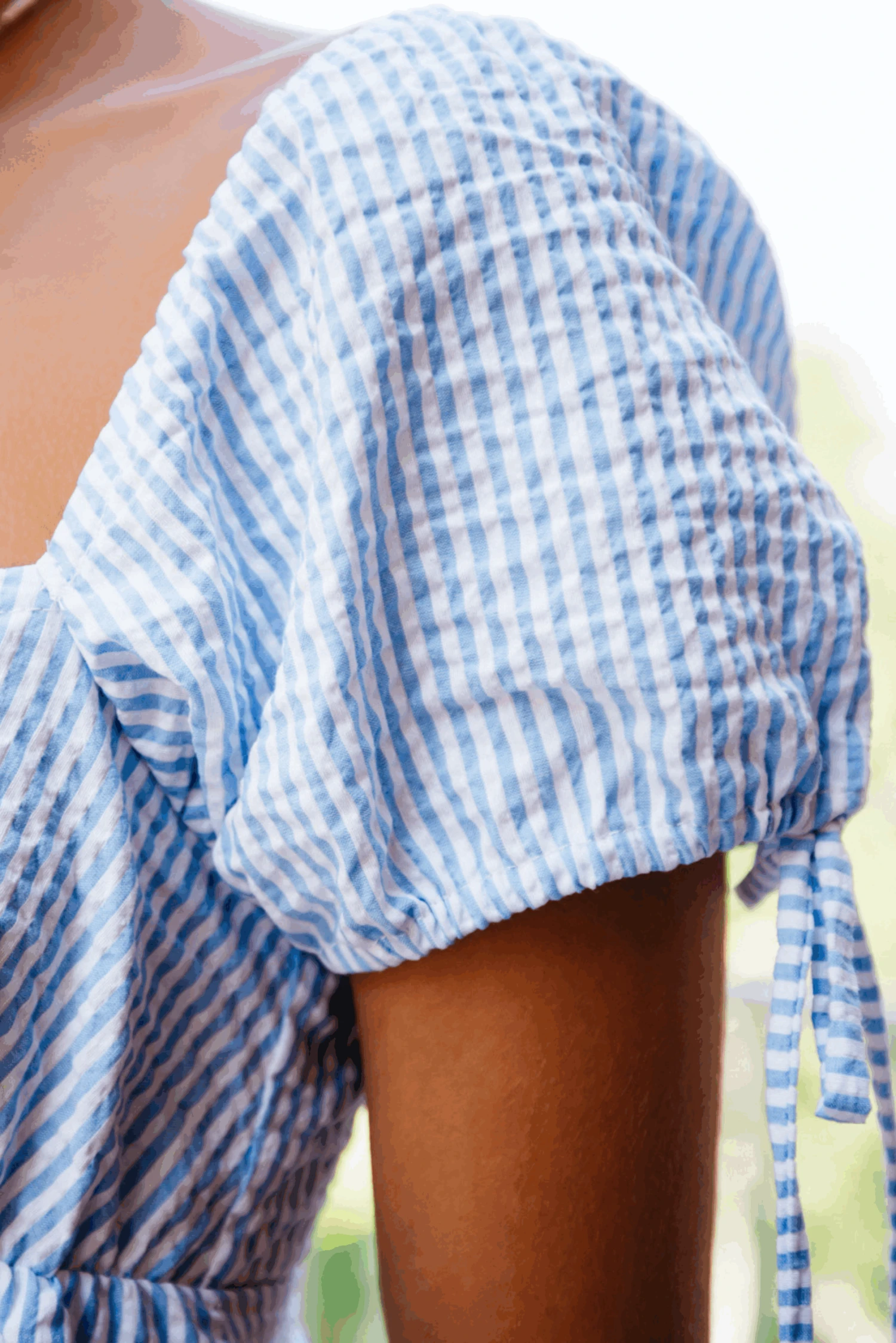 Tobi Dress - Blue Seersucker 5 Tobi Dress - Blue Seersucker - Image 5