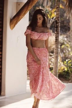 Kristina Skirt - Flora -VitaMode Store amad663 654